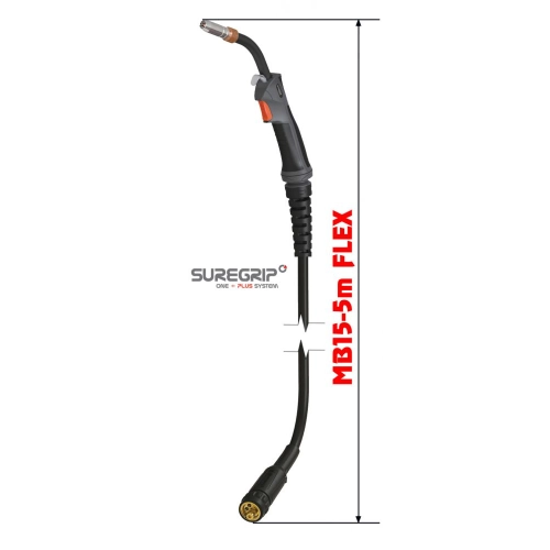 Uchwyt spawalniczy mig/mag Parker Suregrip Ergo 1500 Flex 5m