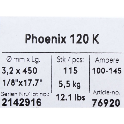 Bohler MMA elektroda spawalnicza zasadowa Phoenix 120K B 3.2x450 5.5 kg