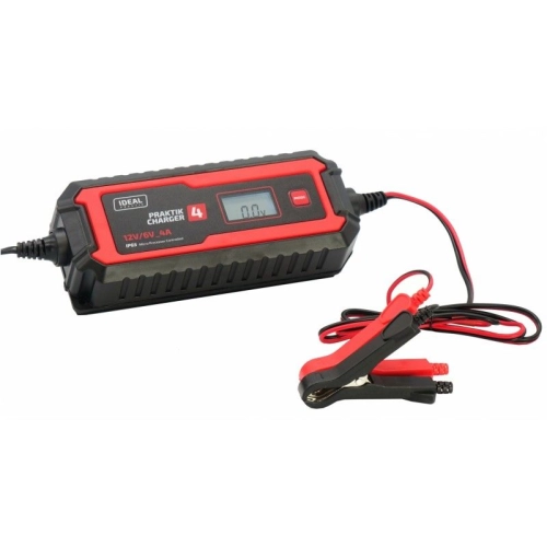 Prostownik samochodowy 6/12V Ideal Praktik Charger 4 LCD 6/12V