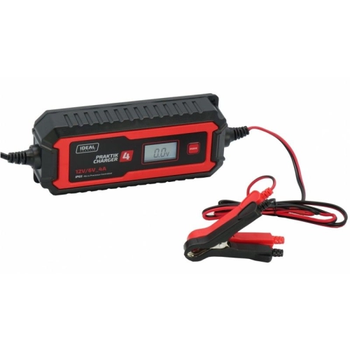Prostownik samochodowy 6/12V Ideal Praktik Charger 4 LCD 6/12V