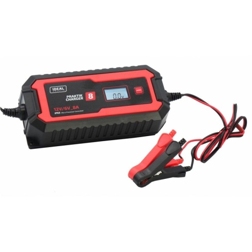 Prostownik samochodowy 6/12V Ideal Praktik Charger 8 LCD 6/12V