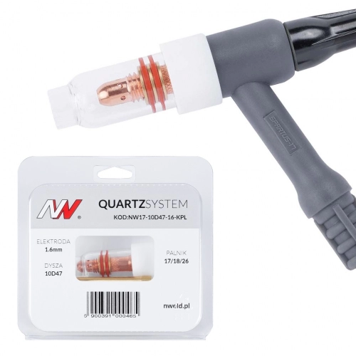 Zestaw TIG 17/18/26 QuartzSystem wersja standard. fi 1,6