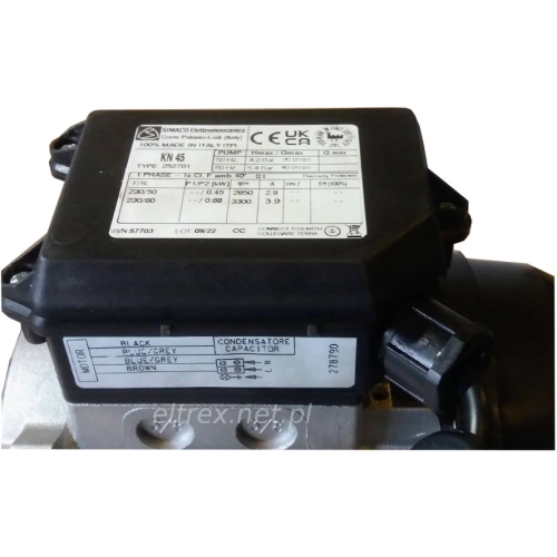 Pompa cieczy KN-45 230VAC do chłodnicy UCHW-5, Plazma AirP150-bez króćców 0349496567