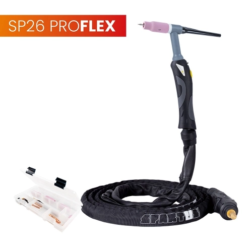 Uchwyt spawalniczy TIG SPP26, SPARTUS ProFlex, dł.4m, z przyłączem Selco,