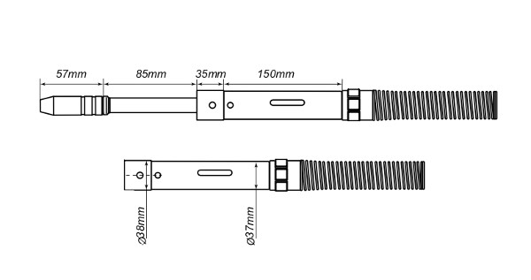 Palnik uchwytu maszynowego Spartus PRO 250M