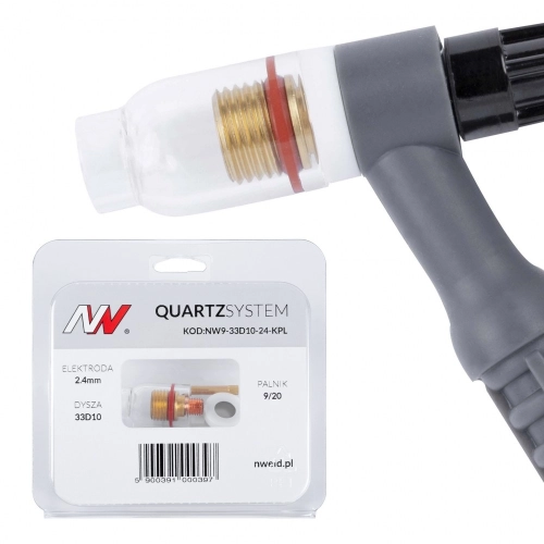 Zestaw TIG QUARTZSystem-soczewka 9/20 [na elektrodę 2.4mm]
